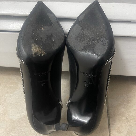 Saint Laurent Leather Pumps black - Picture 12 of 13